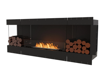FLEX 78SS BX2 - Bioethanol glass and steel Fireplace insert by EcoSmart Fire - view 2